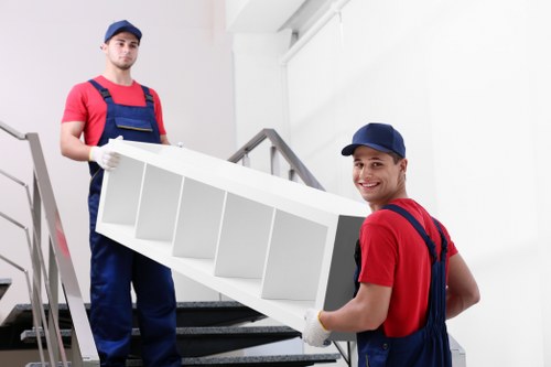 Office relocation support in Canary Wharf commercial district