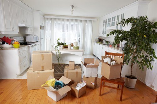 Bulky furniture collection in a Canary Wharf apartment block