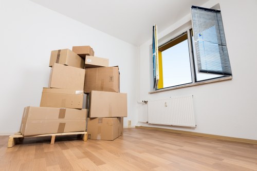 Packing and furniture protection for a Canary Wharf move