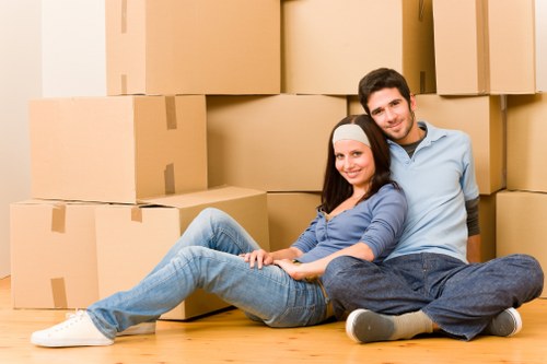 Local removal van for apartment and office moves in Canary Wharf
