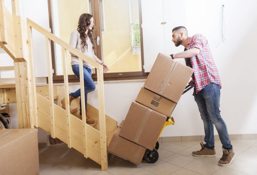 Packing and furniture preparation for a house move in Canary Wharf