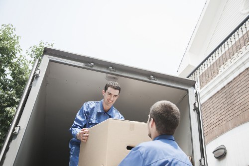 Commercial move access and loading in Canary Wharf