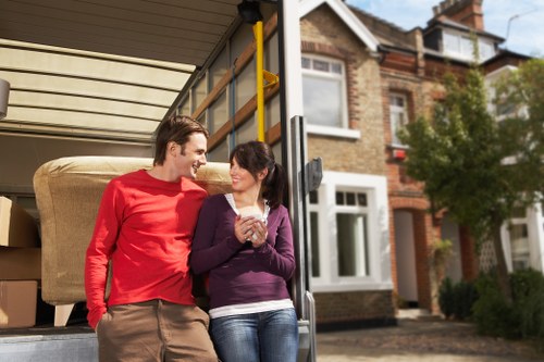 Vehicle loading during a man and van transport service